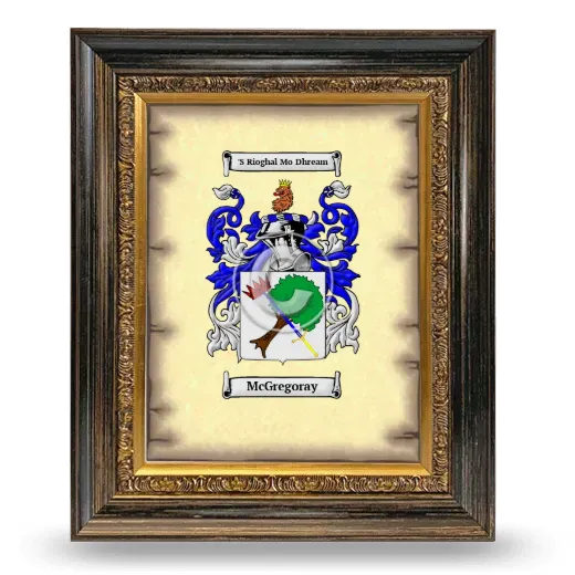 McGregoray Coat of Arms Framed - Heirloom
