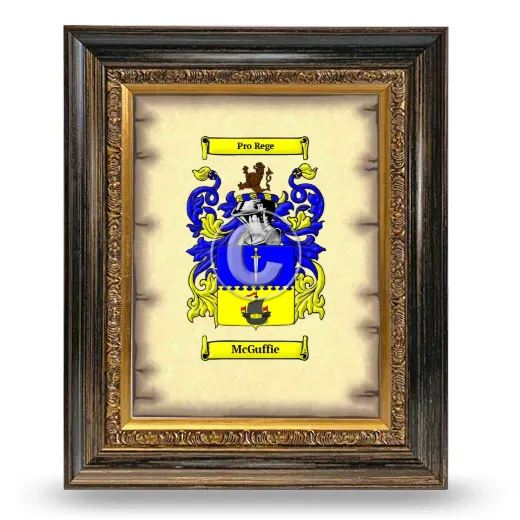 McGuffie Coat of Arms Framed - Heirloom