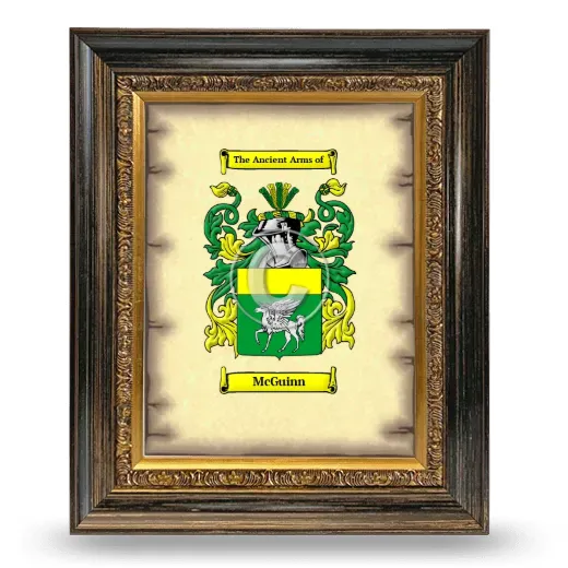 McGuinn Coat of Arms Framed - Heirloom