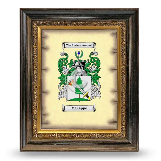McKappe Coat of Arms Framed - Heirloom