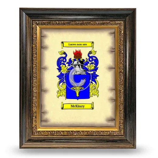 McKinzy Coat of Arms Framed - Heirloom