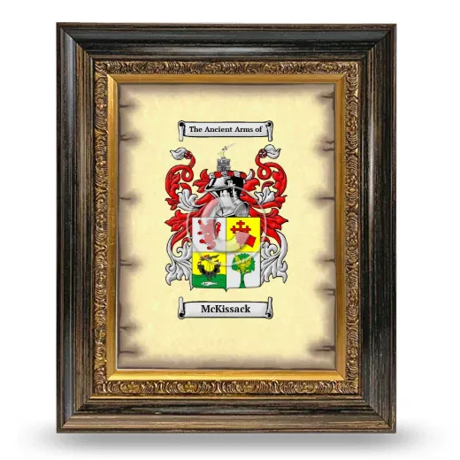 McKissack Coat of Arms Framed - Heirloom