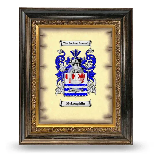 McLoughlin Coat of Arms Framed - Heirloom