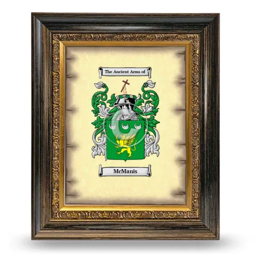 McManis Coat of Arms Framed - Heirloom