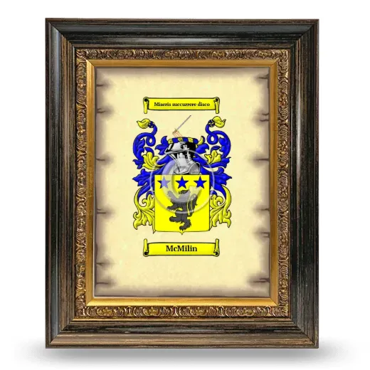 McMilin Coat of Arms Framed - Heirloom