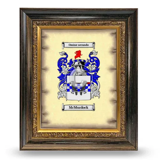 McMurdock Coat of Arms Framed - Heirloom