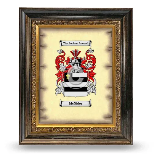 McNider Coat of Arms Framed - Heirloom