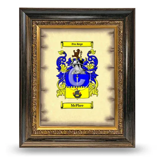 McPhee Coat of Arms Framed - Heirloom