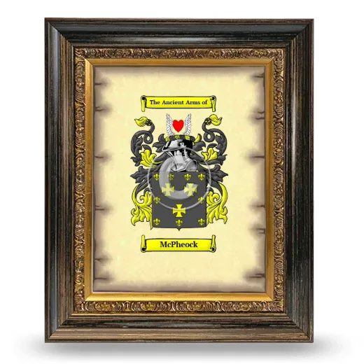 McPheock Coat of Arms Framed - Heirloom