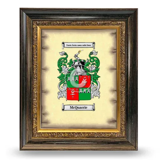 McQuarrie Coat of Arms Framed - Heirloom