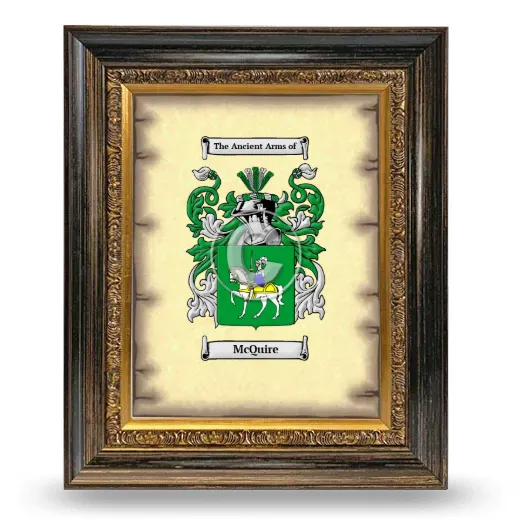 McQuire Coat of Arms Framed - Heirloom