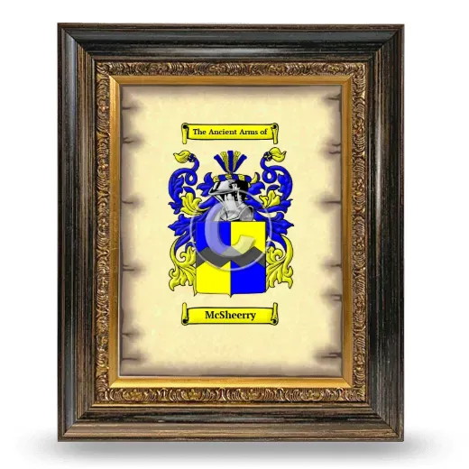McSheerry Coat of Arms Framed - Heirloom