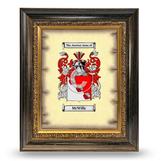 McWilly Coat of Arms Framed - Heirloom