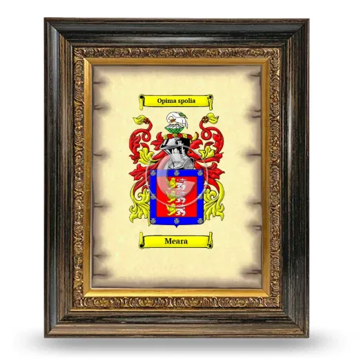 Meara Coat of Arms Framed - Heirloom
