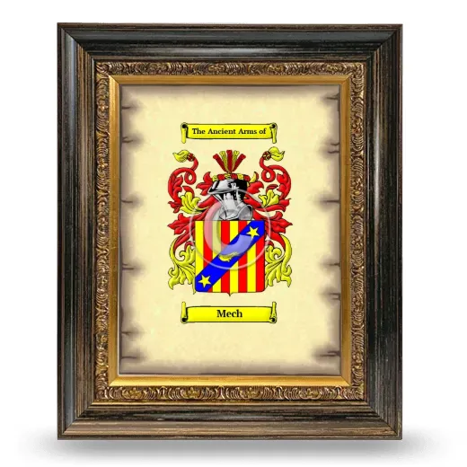 Mech Coat of Arms Framed - Heirloom