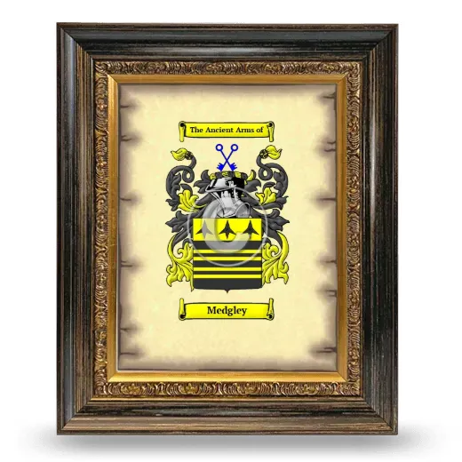 Medgley Coat of Arms Framed - Heirloom