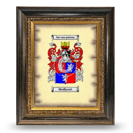 Medlycott Coat of Arms Framed - Heirloom