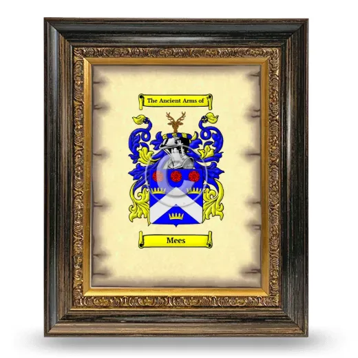Mees Coat of Arms Framed - Heirloom