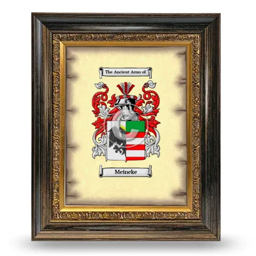 Meineke Coat of Arms Framed - Heirloom