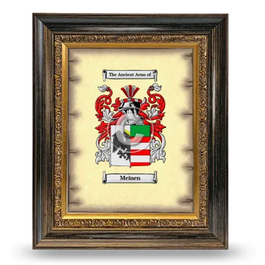 Meinen Coat of Arms Framed - Heirloom