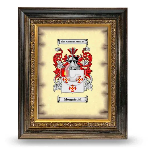 Mergatroid Coat of Arms Framed - Heirloom