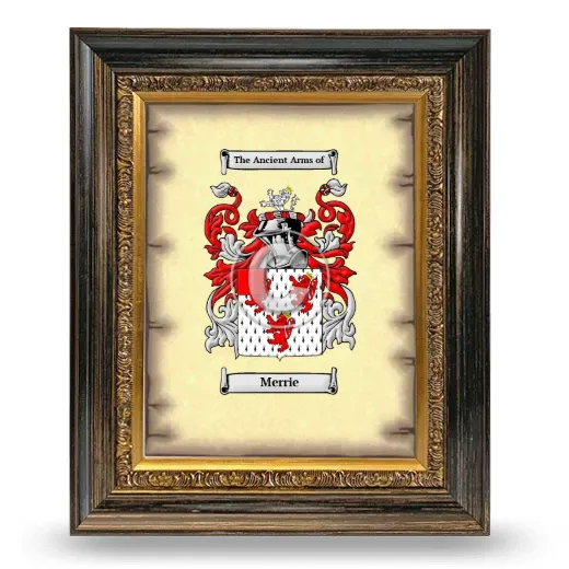 Merrie Coat of Arms Framed - Heirloom