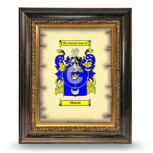 Mertal Coat of Arms Framed - Heirloom
