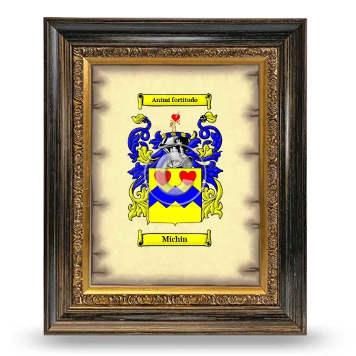 Michin Coat of Arms Framed - Heirloom