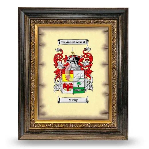 Micky Coat of Arms Framed - Heirloom