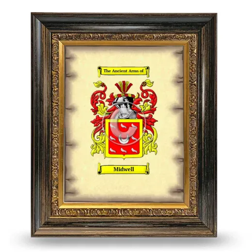Midwell Coat of Arms Framed - Heirloom