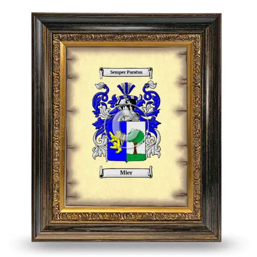 Mier Coat of Arms Framed - Heirloom