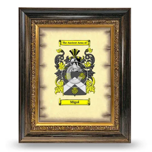 Migol Coat of Arms Framed - Heirloom