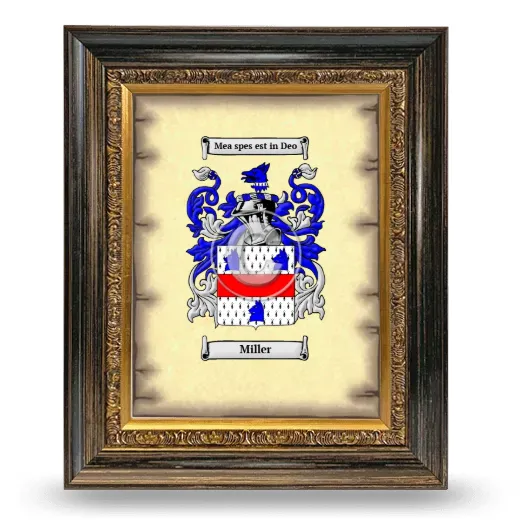 Miller Coat of Arms Framed - Heirloom