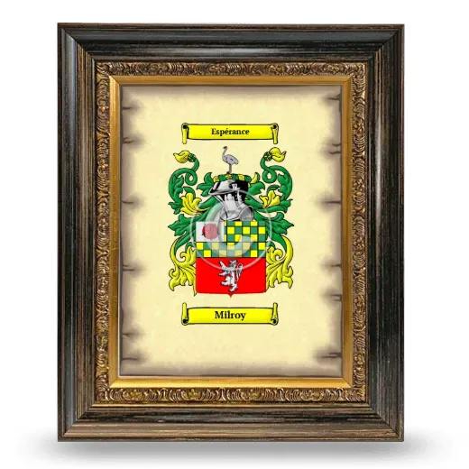 Milroy Coat of Arms Framed - Heirloom