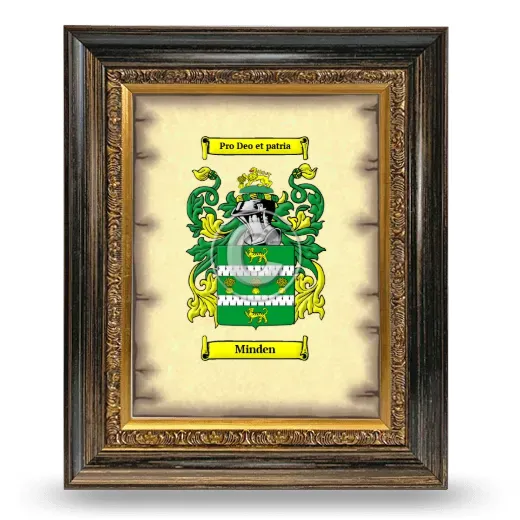 Minden Coat of Arms Framed - Heirloom