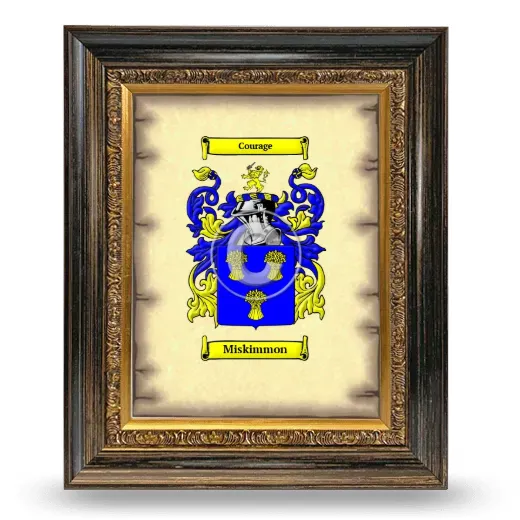 Miskimmon Coat of Arms Framed - Heirloom