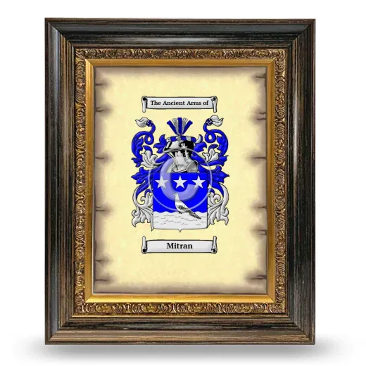 Mitran Coat of Arms Framed - Heirloom
