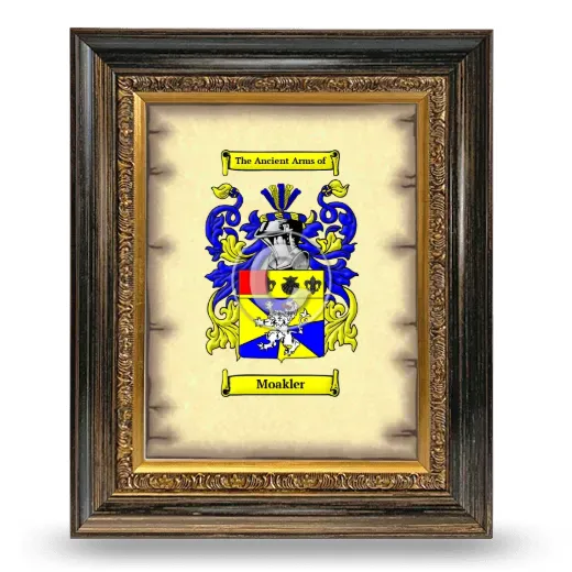 Moakler Coat of Arms Framed - Heirloom