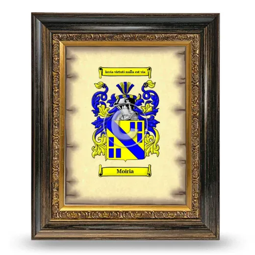Moiria Coat of Arms Framed - Heirloom