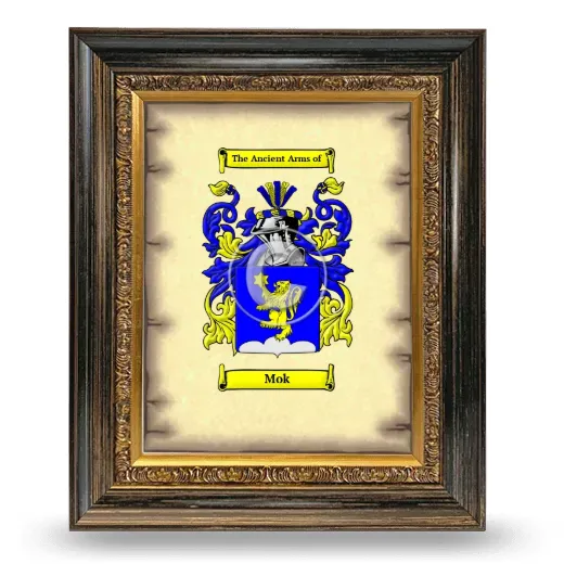 Mok Coat of Arms Framed - Heirloom