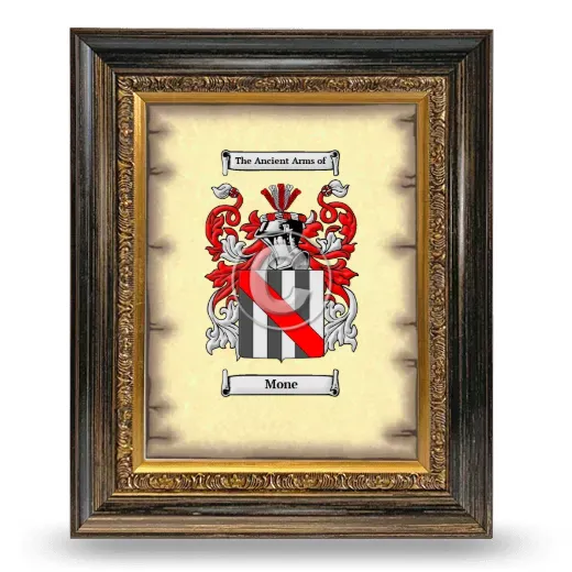 Mone Coat of Arms Framed - Heirloom