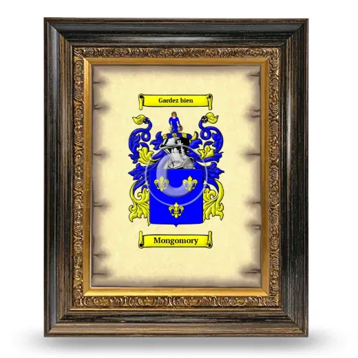 Mongomory Coat of Arms Framed - Heirloom