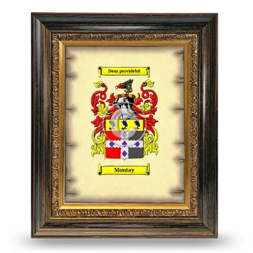 Montay Coat of Arms Framed - Heirloom