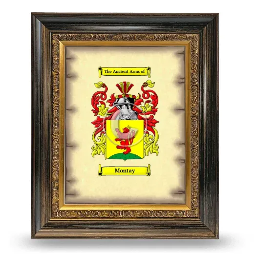 Montay Coat of Arms Framed - Heirloom