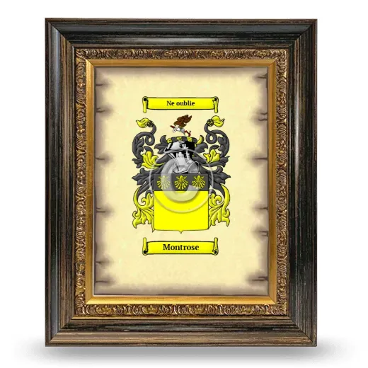 Montrose Coat of Arms Framed - Heirloom