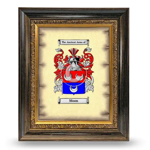 Moon Coat of Arms Framed - Heirloom