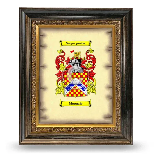 Moonzie Coat of Arms Framed - Heirloom