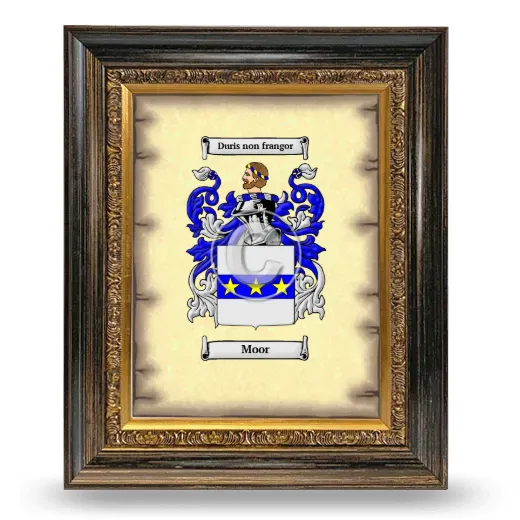 Moor Coat of Arms Framed - Heirloom