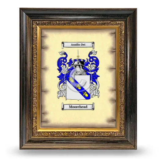 Moorehead Coat of Arms Framed - Heirloom