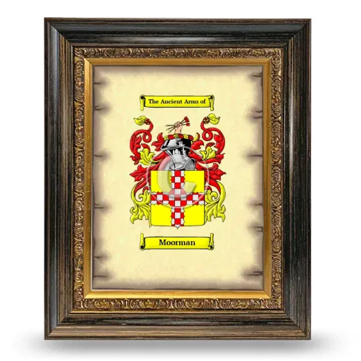 Moorman Coat of Arms Framed - Heirloom